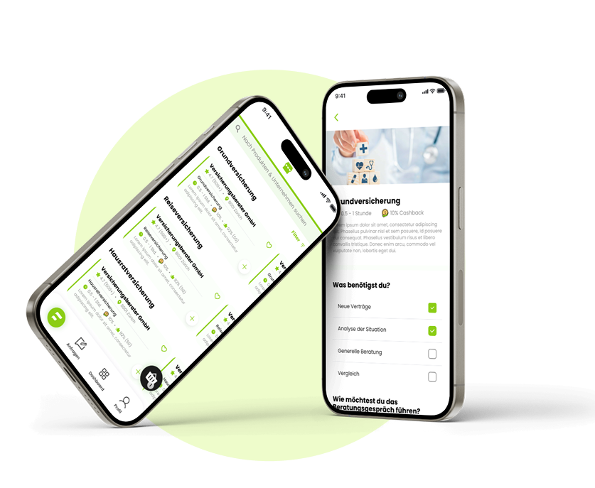 a smartphone displaying the finevo app showcasing the portal page